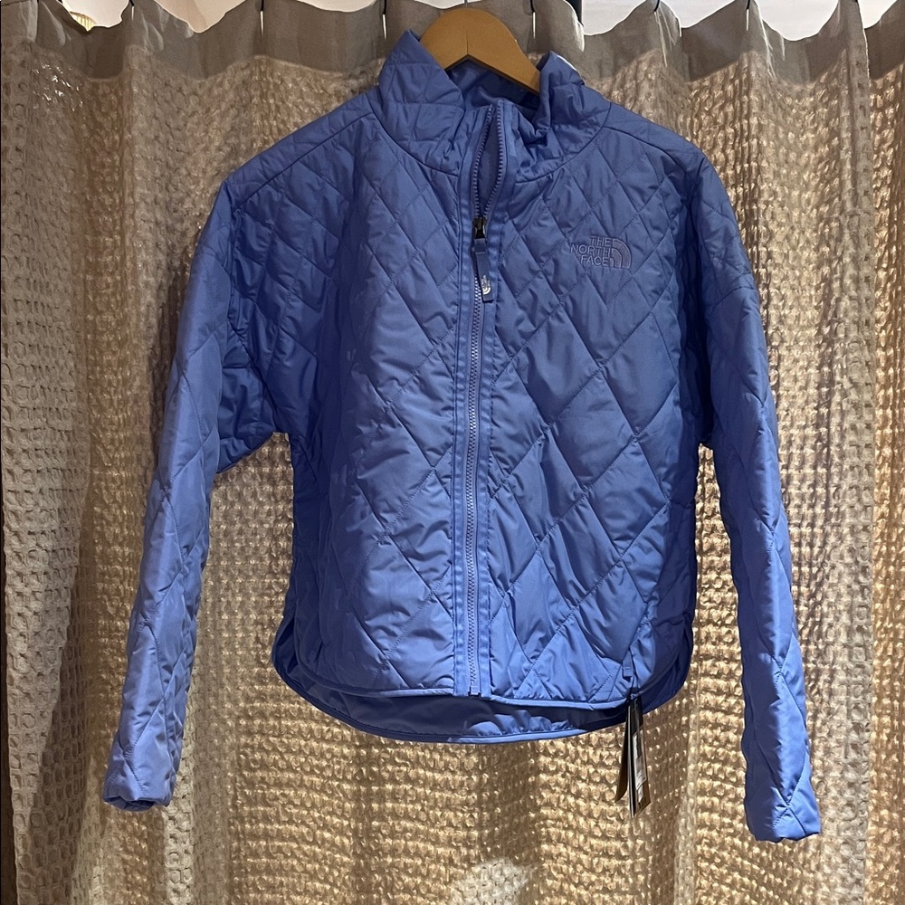 The North Face Quilted Diamond Peak Periwinkle Glow Jacket